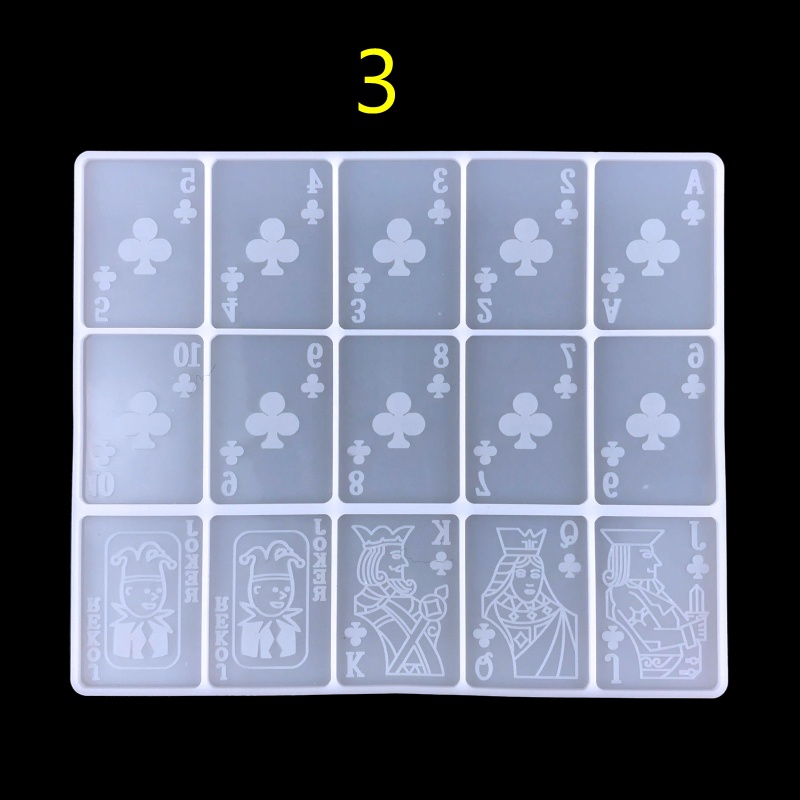 Set 15 Tấm Khuôn Silicon Làm Thẻ Bài Resin