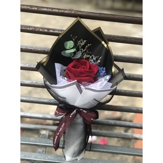 Bó hoa hồng lụa đỏ 1 bông FG271121