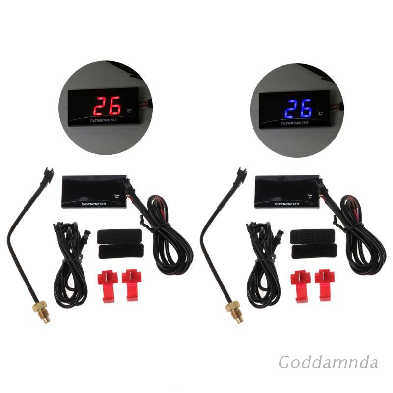 Đồng Hồ Đo Nhiệt Độ Nước Màn Hình Lcd Kỹ Thuật Số Cho Xe Mô Tô Koso Yamaha Racing Scooter