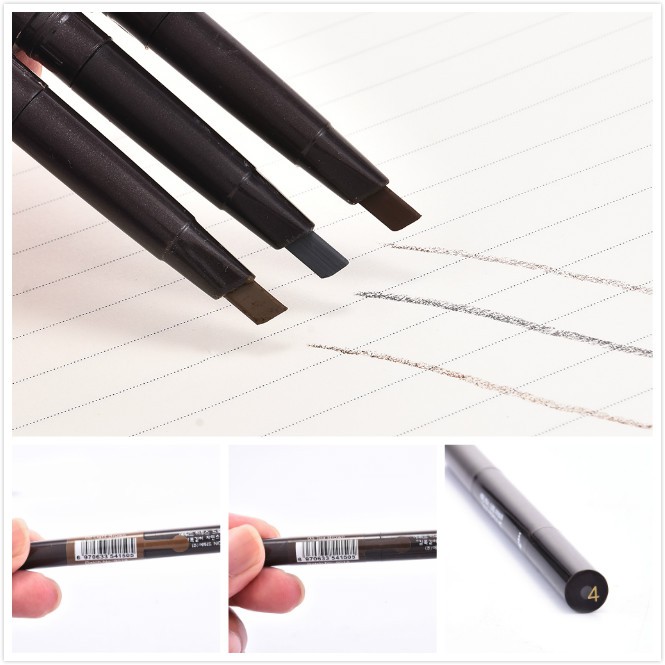 [Hàng mới về] Chì trang điểm vẽ lông mày 1 đầu có cọ chải