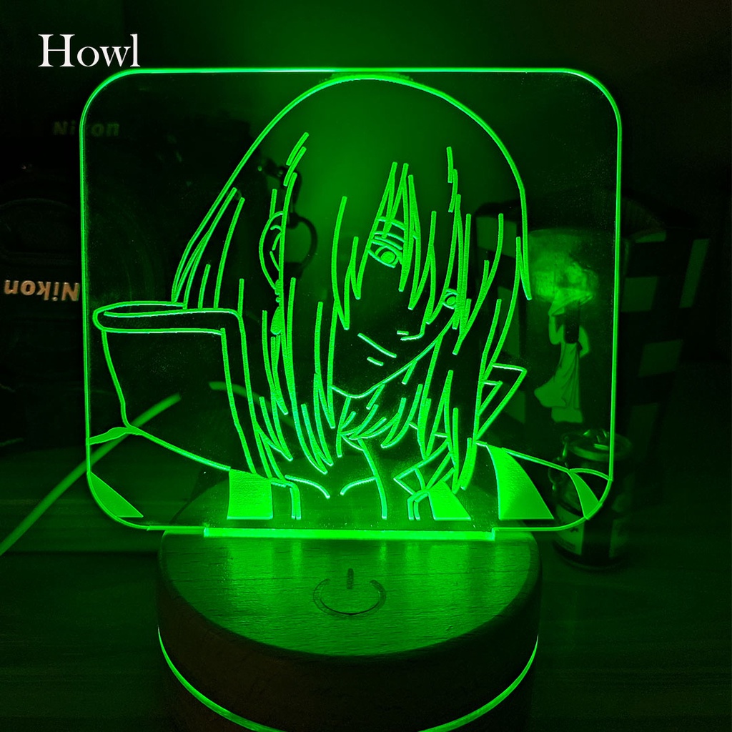 Đèn Led Anime HOWL Hình Nhân Vật Hoạt Hình, Đèn Ngủ Led 3d, Cảm Ứng , Điều Khiển Từ Xa[AN-18]