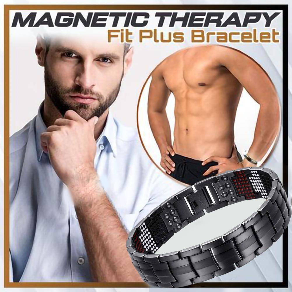 Vòng Tay Thép Titan Đen Nam Châm 4 Trong 1 Đức G8A5