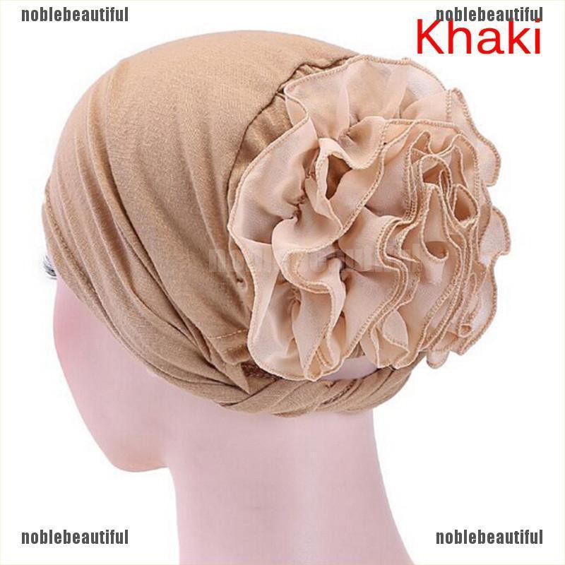 Khăn Turban Trùm Đầu Co Giãn In Họa Tiết Hoa Phong Cách Ấn Độ Thời Trang Cho Nữ