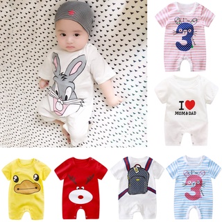 Áo liền quần hoạ tiết hoạt hình thích hợp cho bé từ 0-24 tháng tuổi