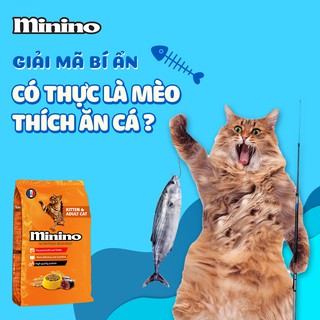 MInino Tuna 1.3kg - Thức ăn cho mèo con và mèo lớn vị cá ngừ gói 1.3kg