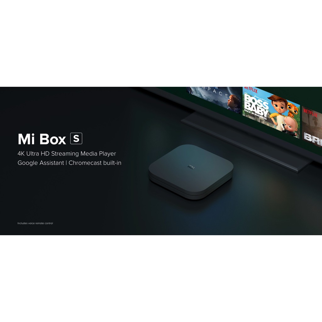 Android tv box Mibox S 4k Quốc Tế - Bảo hành 12 tháng