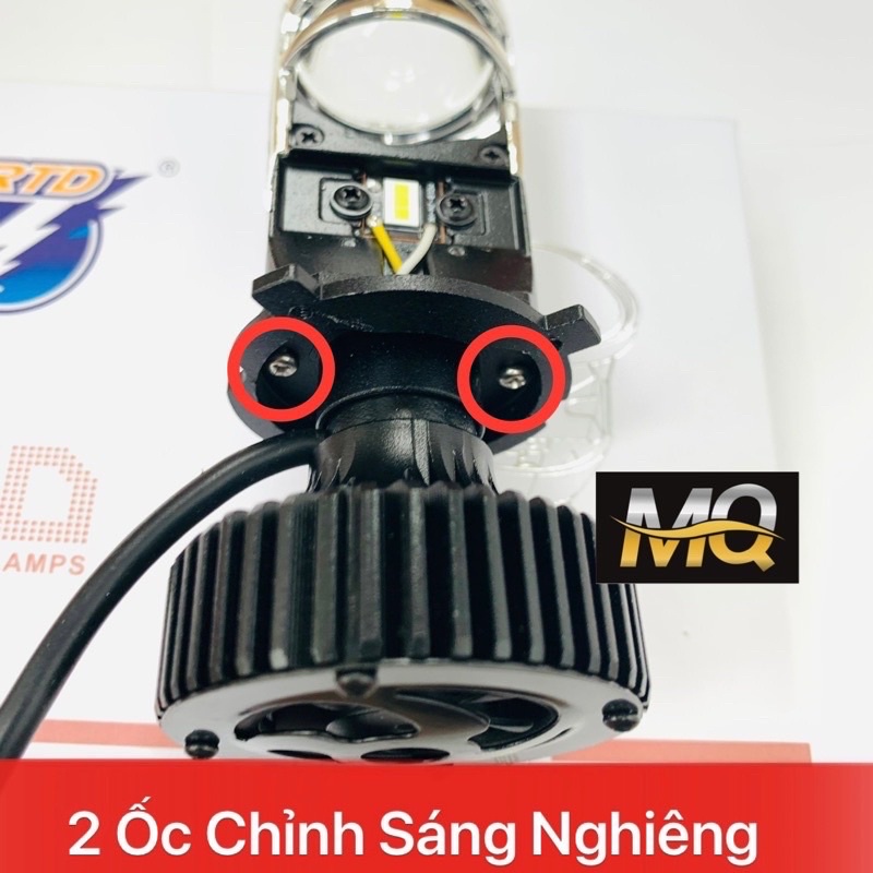 Đèn Pha LED Bi Cầu Mini H4 T2 Lắp Ô tô Xe Máy Pha Bi Cầu Chống Chói Cắt Sáng M01B