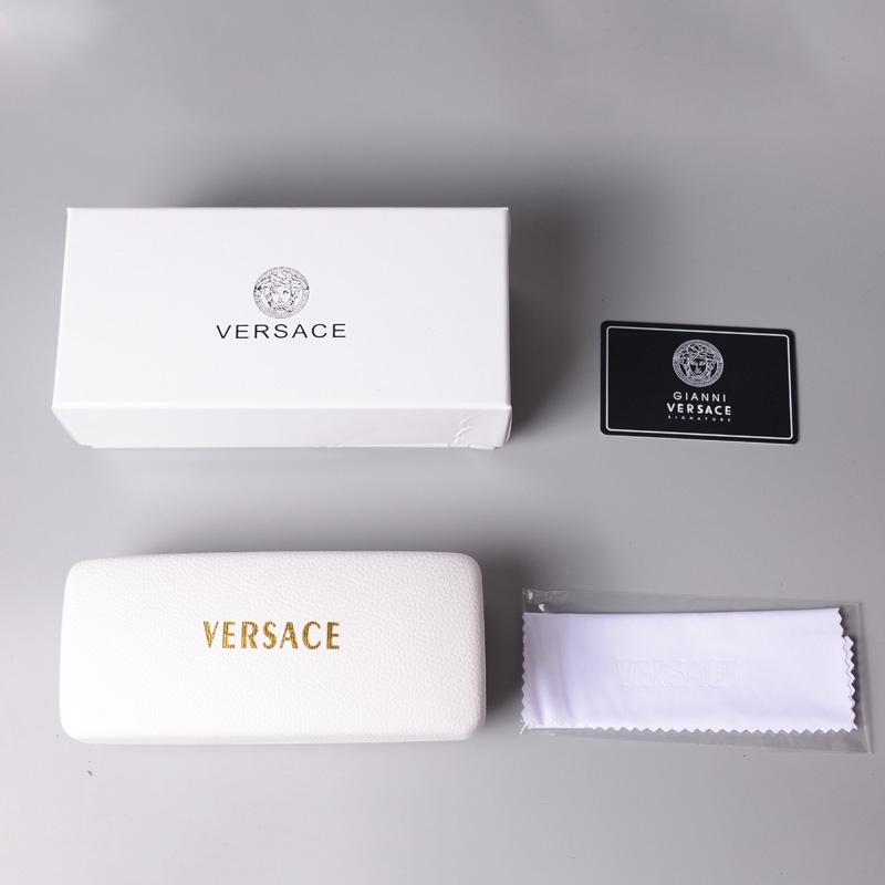 Kính Râm Versace Tròng Vuông Oversize Chống Tia uv400 Phong Cách retro Sang Trọng