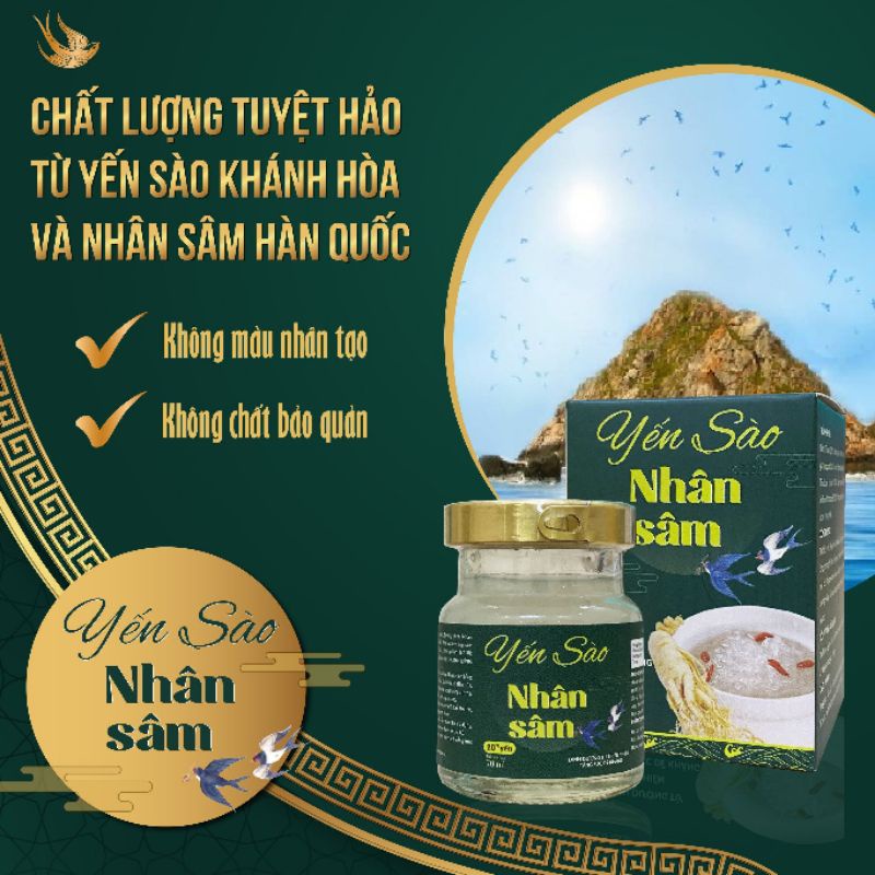 Yến sào nhân sâm 70ml bổ sung dinh dưỡng tăng đề kháng