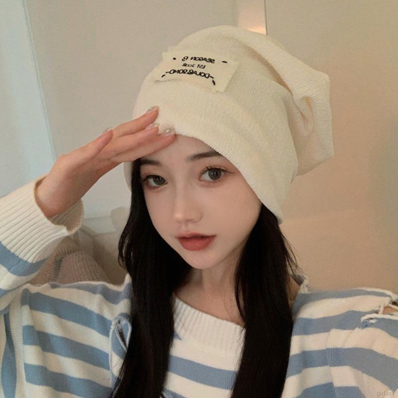 Nón len thêu chữ cái thời trang Hàn Quốc