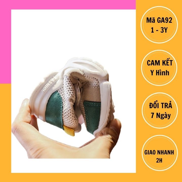 Giày thể thao cho bé trai bé gái 1 - 3 tuổi siêu nhẹ kháng khuẩn mang êm chân phong cách Hàn Quốc GA92