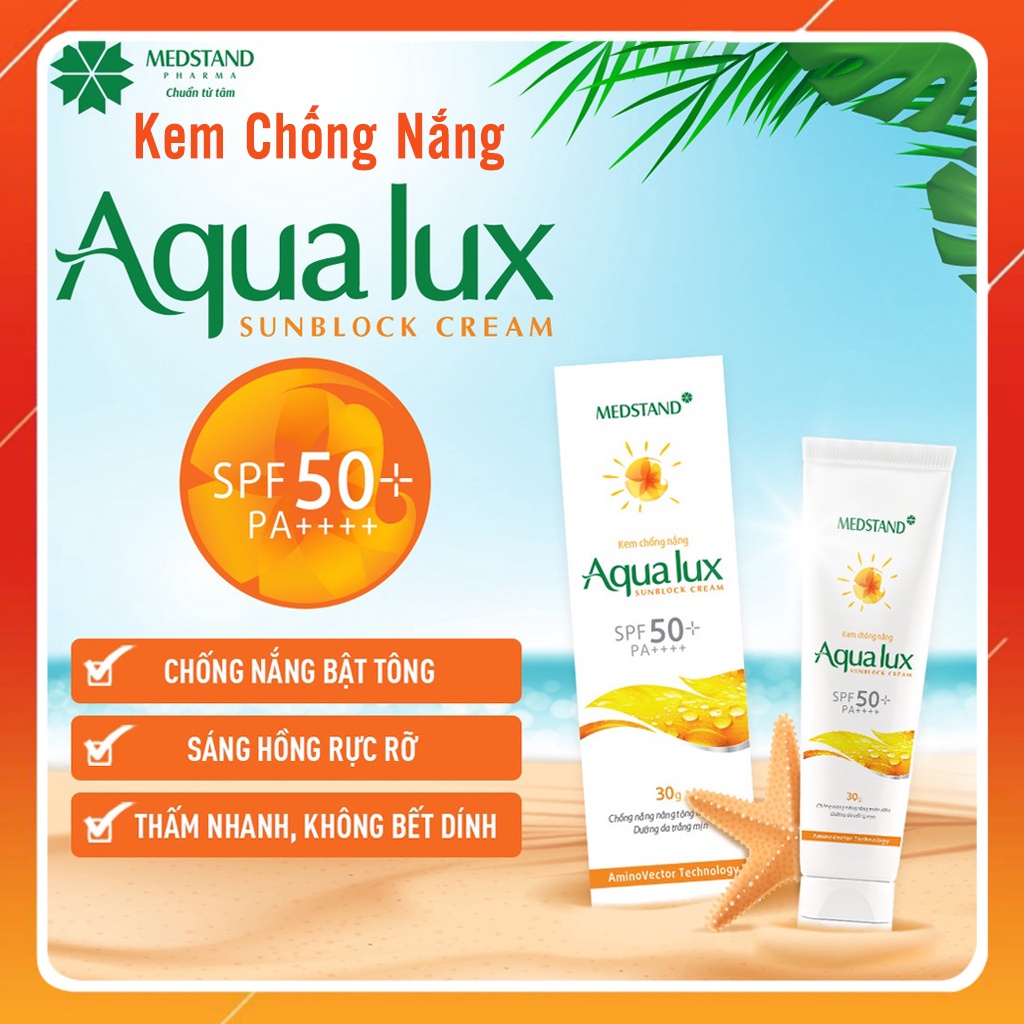 Kem chống nắng AQUA LUX ⚡️𝐌𝐢𝐞̂̃𝐧 𝐏𝐡𝐢́ 𝐒𝐡𝐢𝐩⚡️Chống tia UV, bảo vệ da [CHÍNH HÃNG]