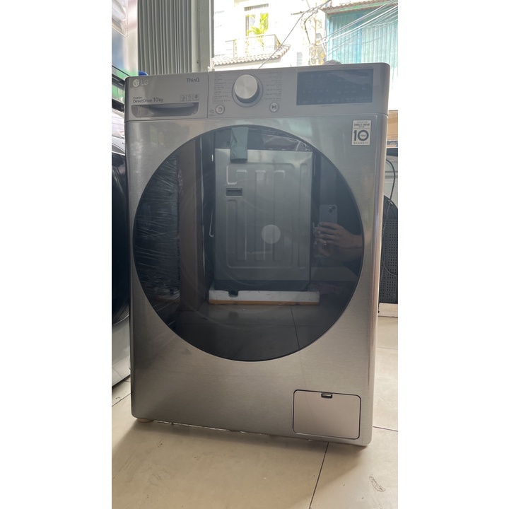 Máy giặt LG Inverter 10 kg FV1410S4P Mẫu năm 2021 Động Cơ Truyền động trực tiếp - Điện Máy Kho Rẻ