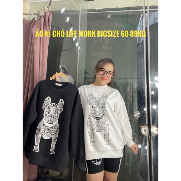 Áo Nỉ chó 3D in mặt trước và mặt sau ( mặc đôi - mặc nhóm )