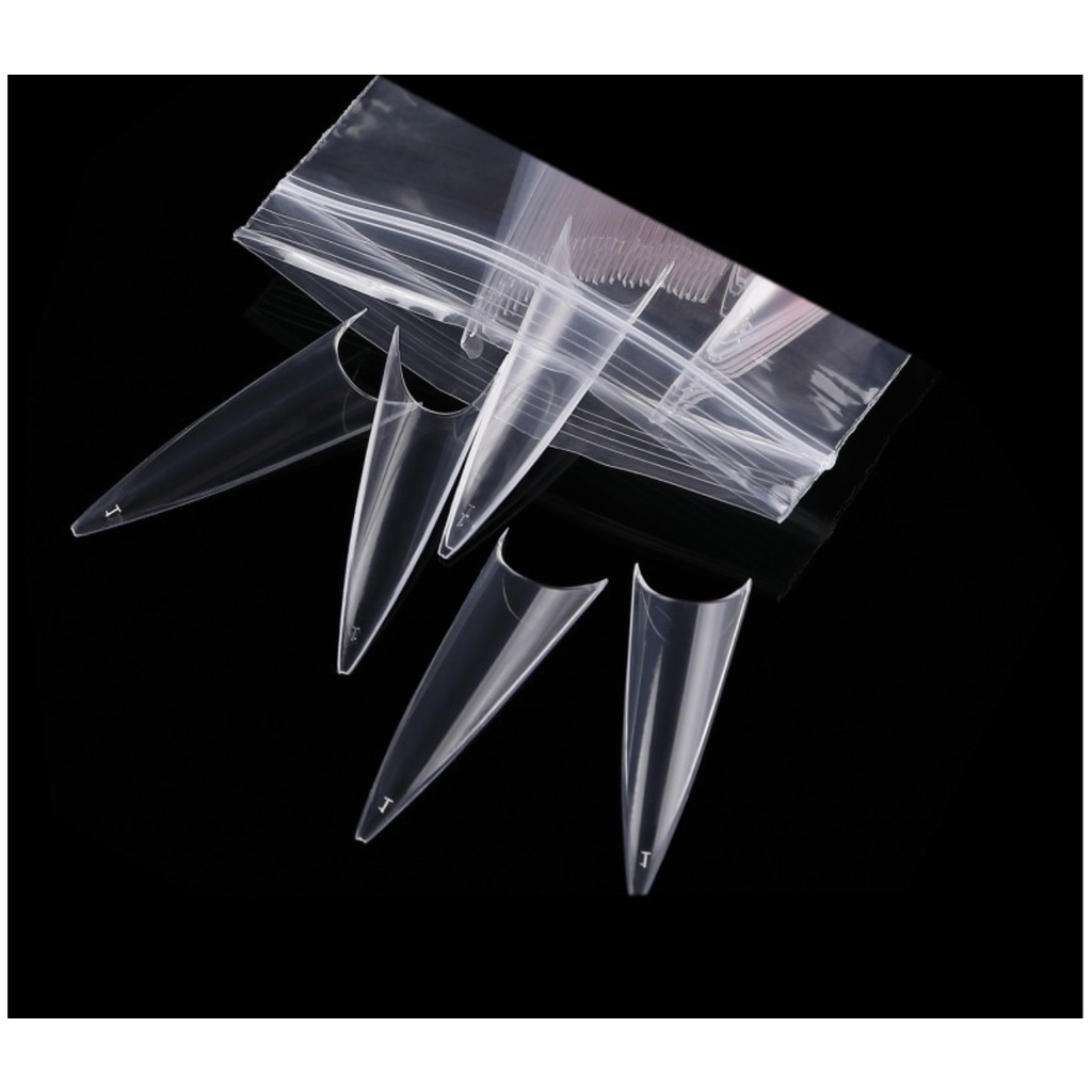 Túi Móng Nối ( Móng Tip ) Form Nhọn Dài Hàn Quốc 500 Móng