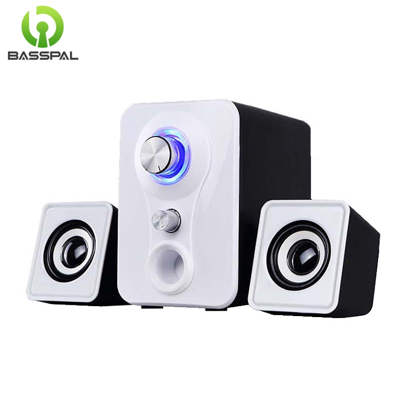 Loa Basspal Q2100 Âm Thanh Stereo Siêu Trầm Mini Chất Lượng Cao Cho Máy Tính