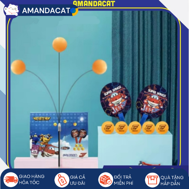 [Hàng mới về] Đồ chơi Bóng bàn mini phát triển khả năng phản xạ - Đồ chơi bóng bàn chính hãng luyện phản xạ