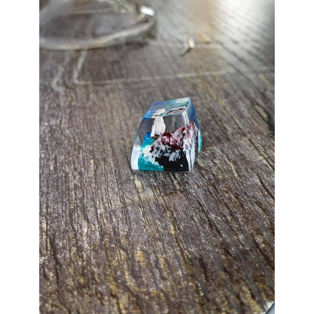 Keycap resin bàn phím cơ SA R1 thuyền buồm trắng