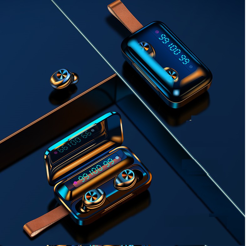 Tai nghe Bluetooth Amoi F9 version 10 , 3 màn hình LED, cảm ứng cao cấp