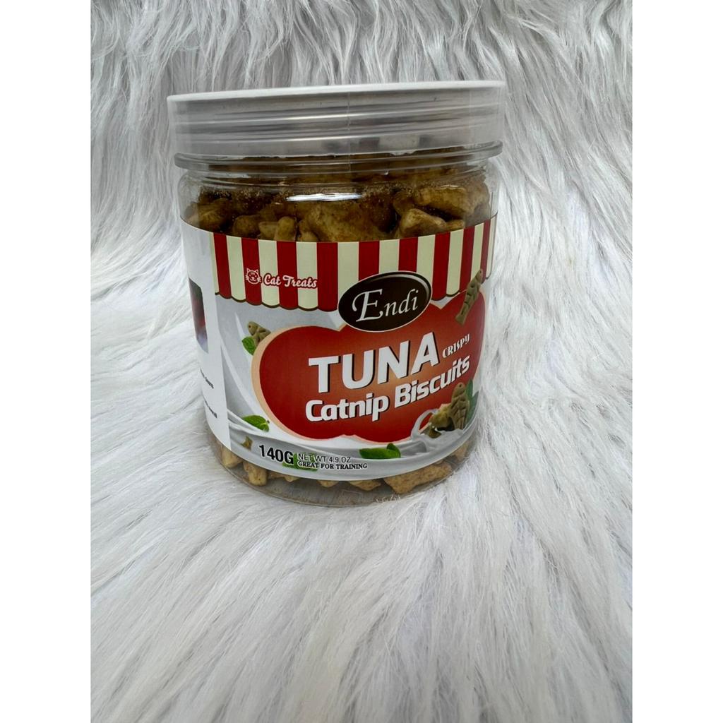Snack cho mèo tiêu lông Catnip Biscuits Endi hộp 140G