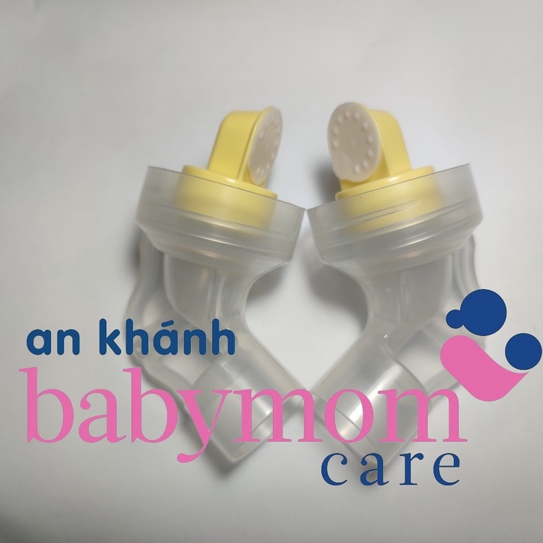 2 cổ nối van vàng van trắng VN dùng cho Medela, unimom, spectra, rozabi...