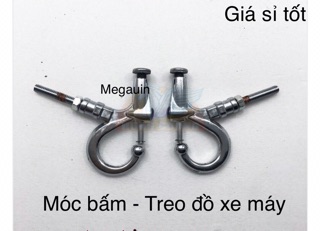 MÓC BẤM TREO ĐỒ XE MÁY, XE ĐẠP (GIÁ 1 CẶP)