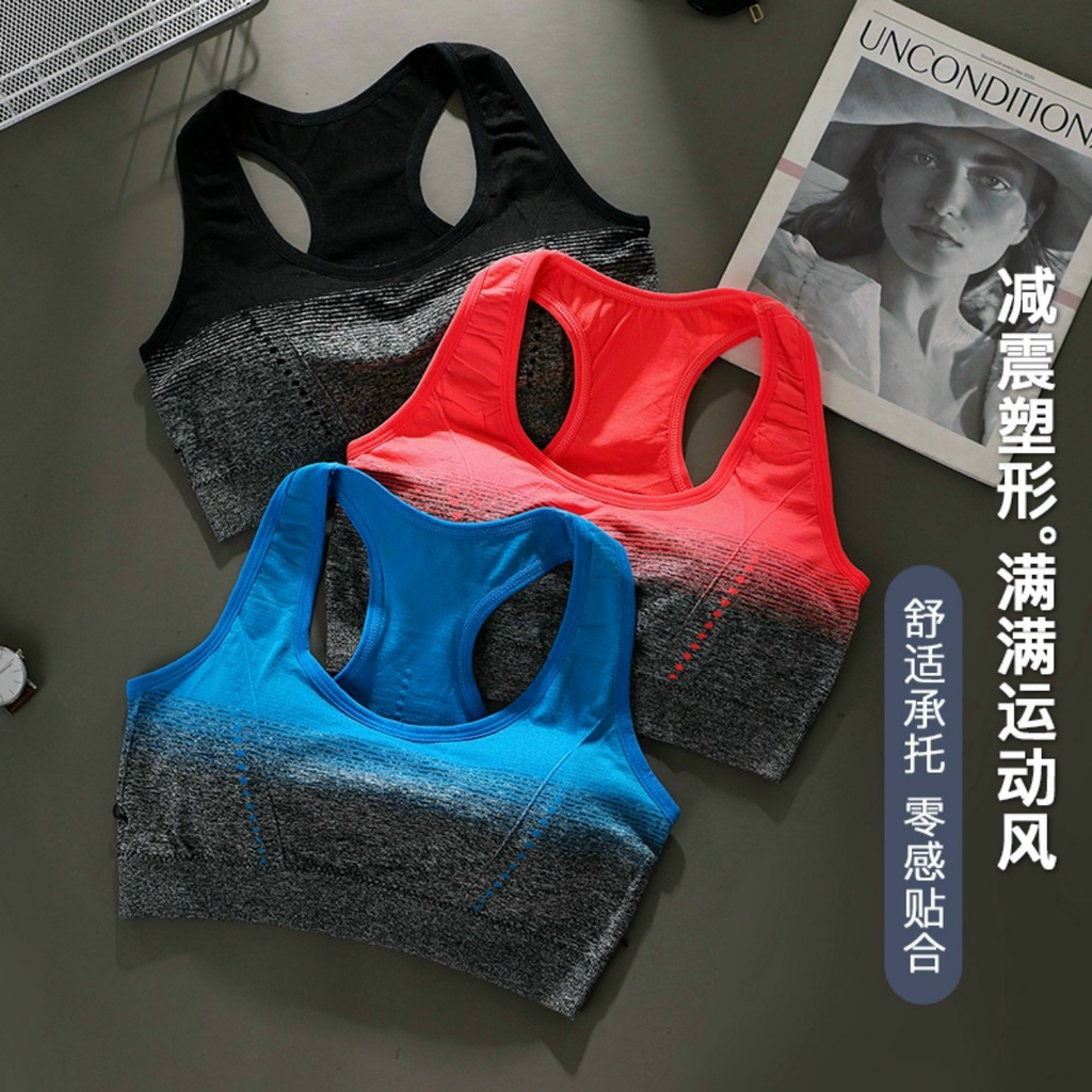 Aó Bra Tập Gym Nữ, Aó Bra Dêt Quảng Châu Loang Màu Freesize Bin Sports A202