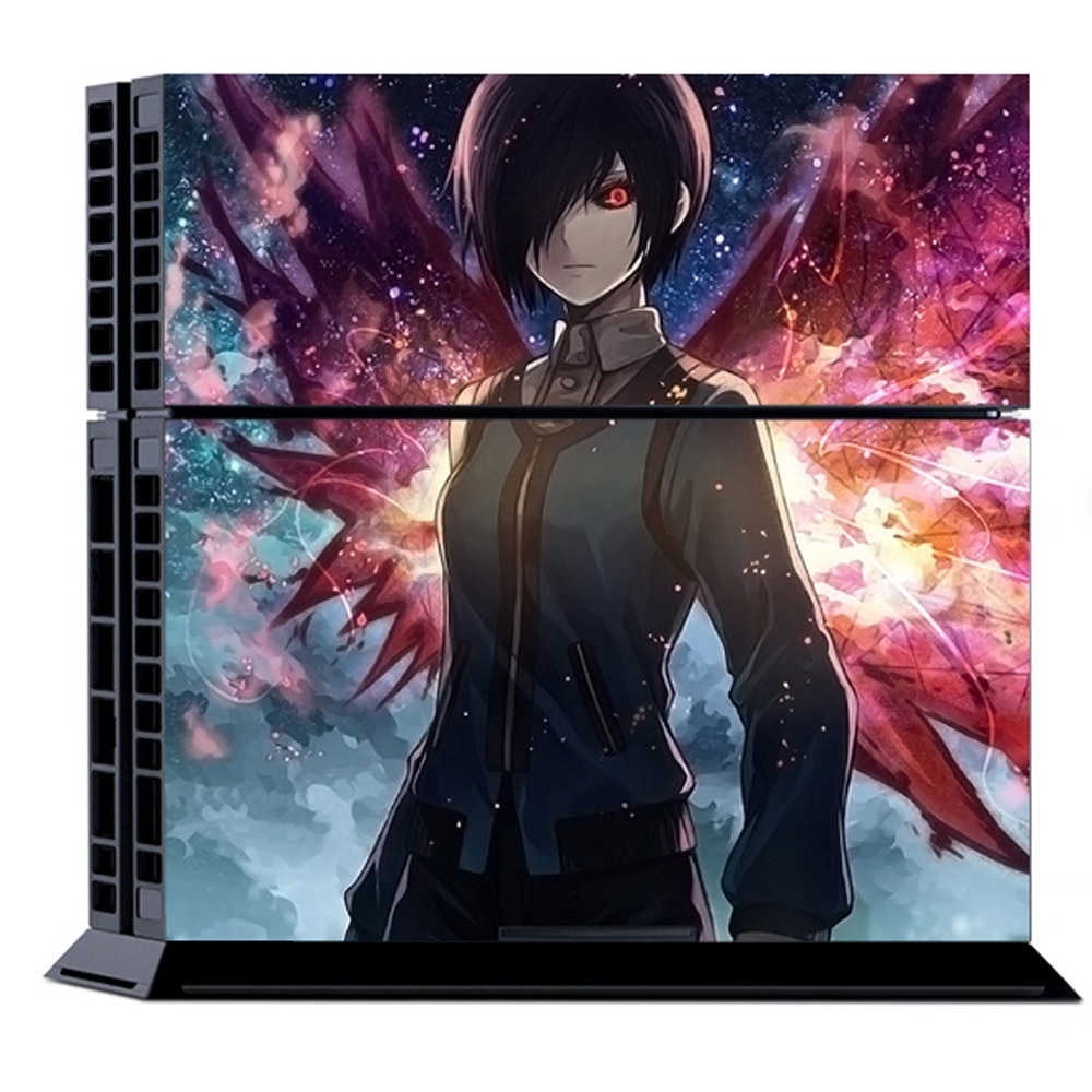 Bộ decal dán vinyl hình anime nhật bản tokyo ghoul bảo vệ cho bộ điều khiển và tay cầm chơi game ps4 playstation 4