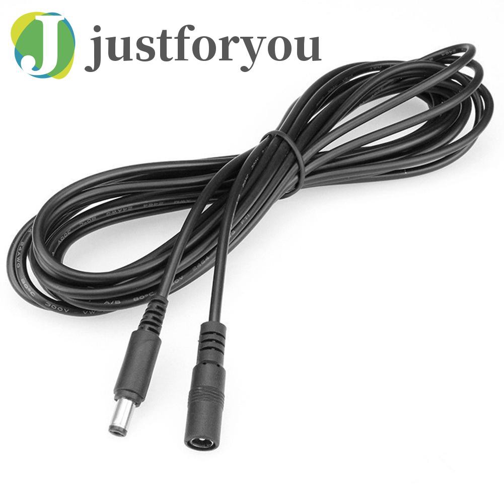 Justforyou 3m 12V 24V DC Power Cord Male to Female Adapter Extension Cable CCTV Wire