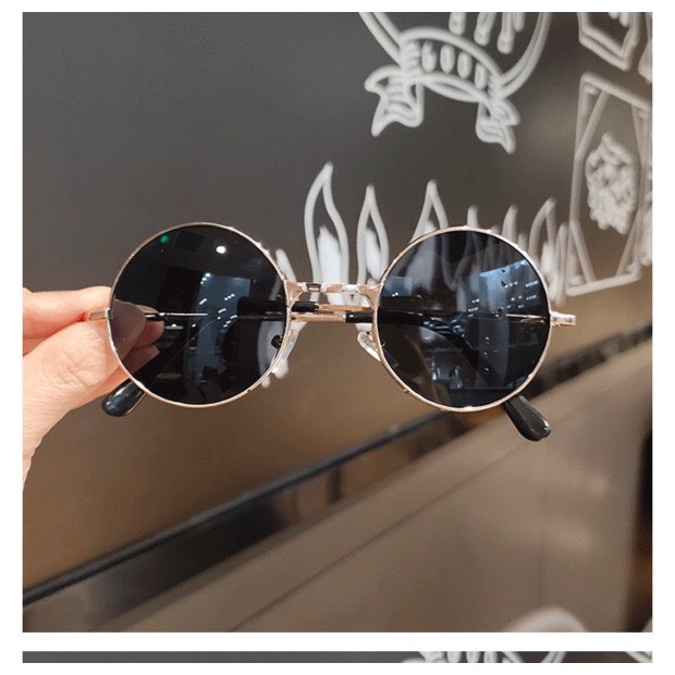 Freeship - Mắt kính nam nữ kính thầy bói mặt tròn siêu ngầu- BÓI