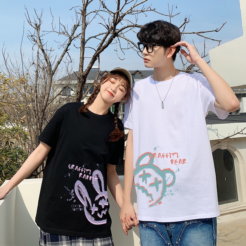 Áo thun Tee XX GRAFITI FEAR- Áo thun tay lỡ nam nữ, chất thun cotton 100%(V232)