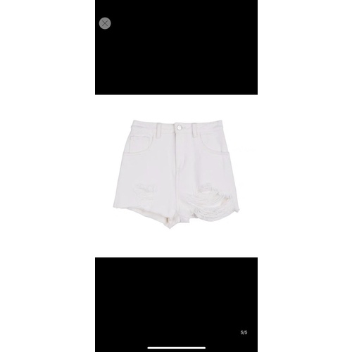 Quần short jean nữ rách màu trắng size đại hàng VNXK MS1052 thời trang bigsize 2KJEAN