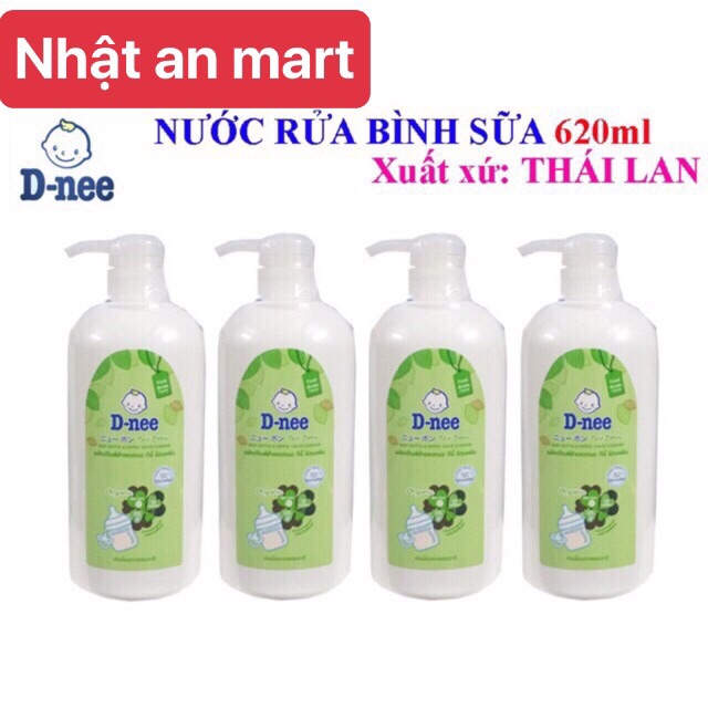 Nước rửa bình sữa Dnee dạng chai 620ml