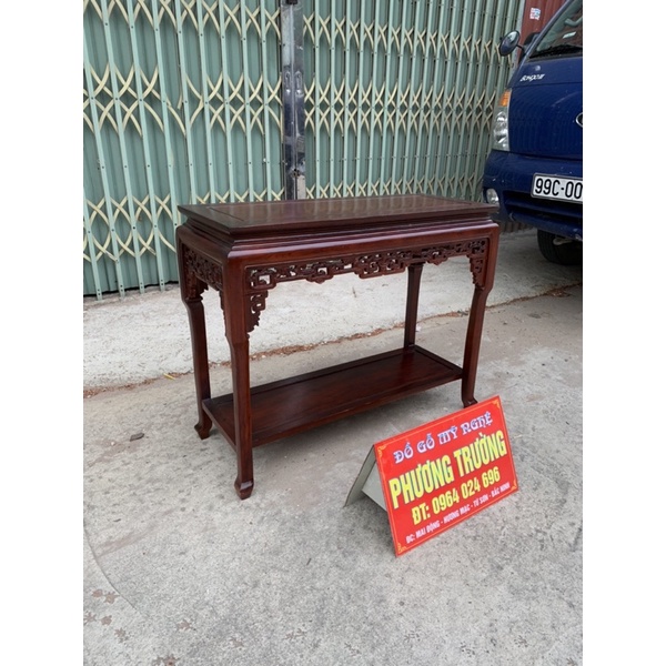 Bàn trường kỉ mặt 40x1m cao 80 gỗ lim