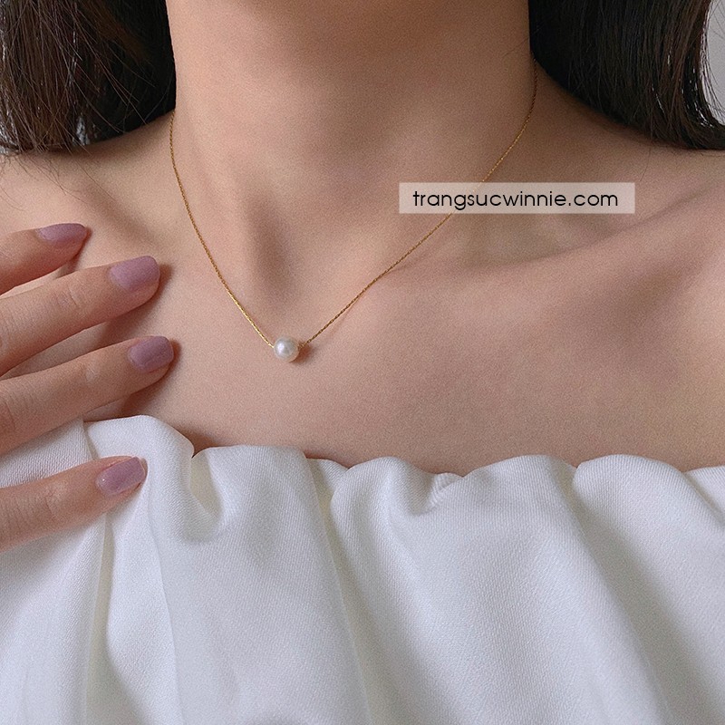Dây chuyền nữ titan Jenny pearl