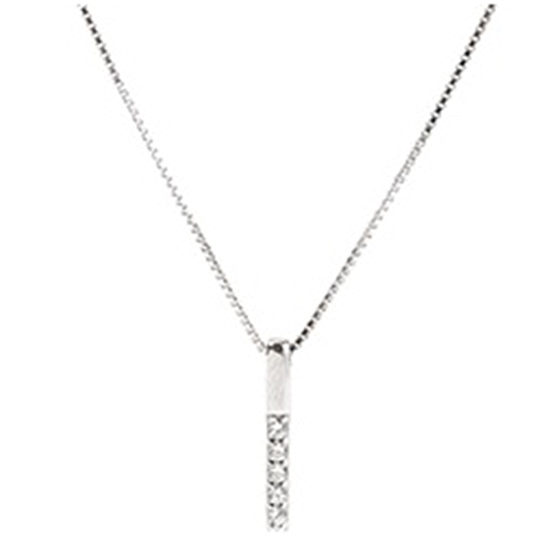 Dây chuyền S925 đính đá zircon phong cách đơn giản thời trang cho nữ