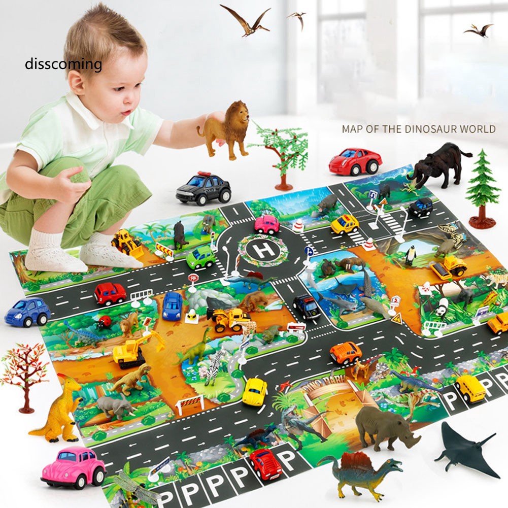 Thảm Lót Sàn Hình Giao Thông Đường Kính 83x57cm