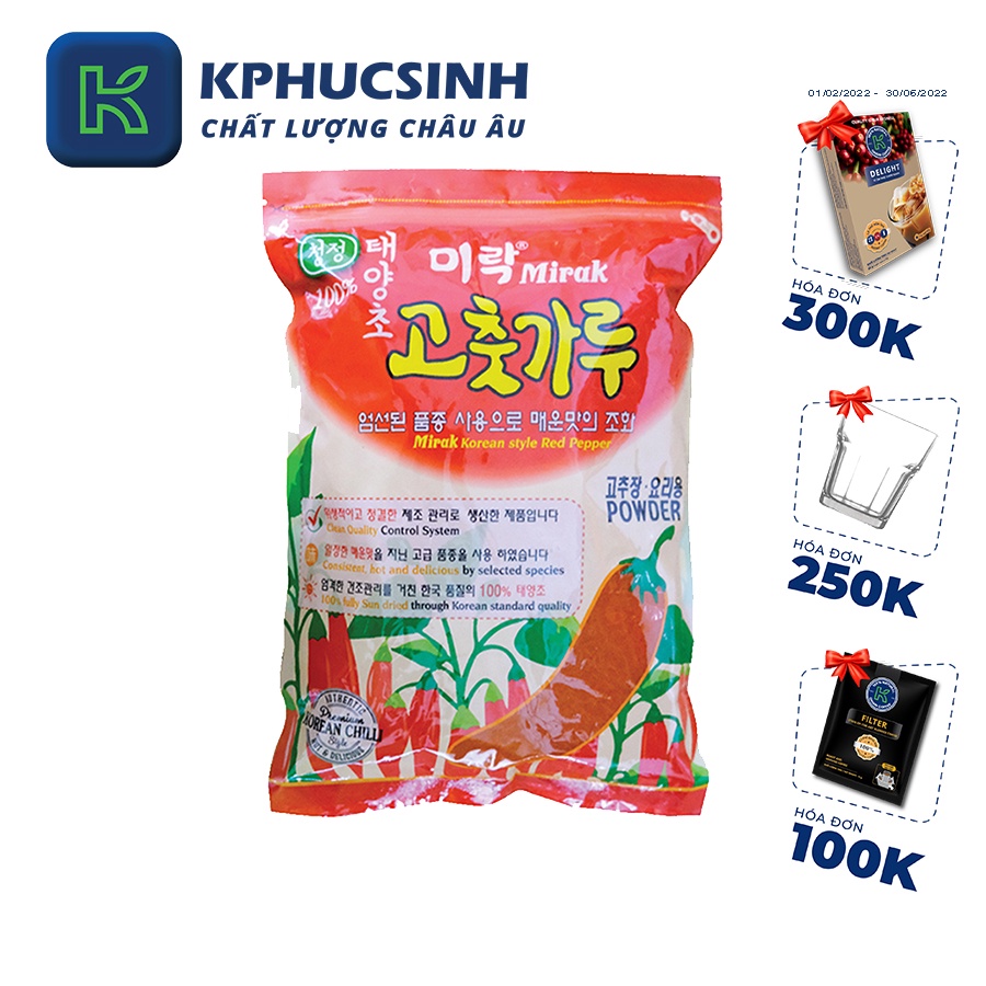 Bột ớt mirak vảy KPHUCSINH - Hàng Chính Hãng