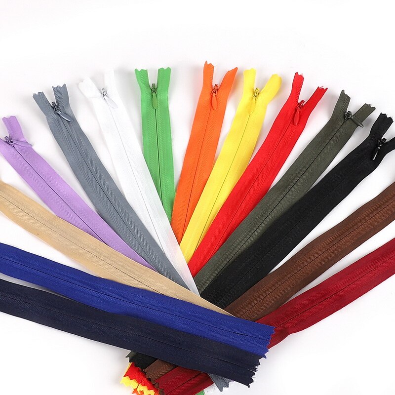 Tổng chiều dài là 28 cm Mỗi gói bao gồm 10 khóa kéo nylon nhiều màu sắc để may đồng phục quần đùi đi đám cưới quần áo chống nắng, quần đùi nữ quần đùi nam tay áo, áo phông và khóa kéo dệt ở nhà.