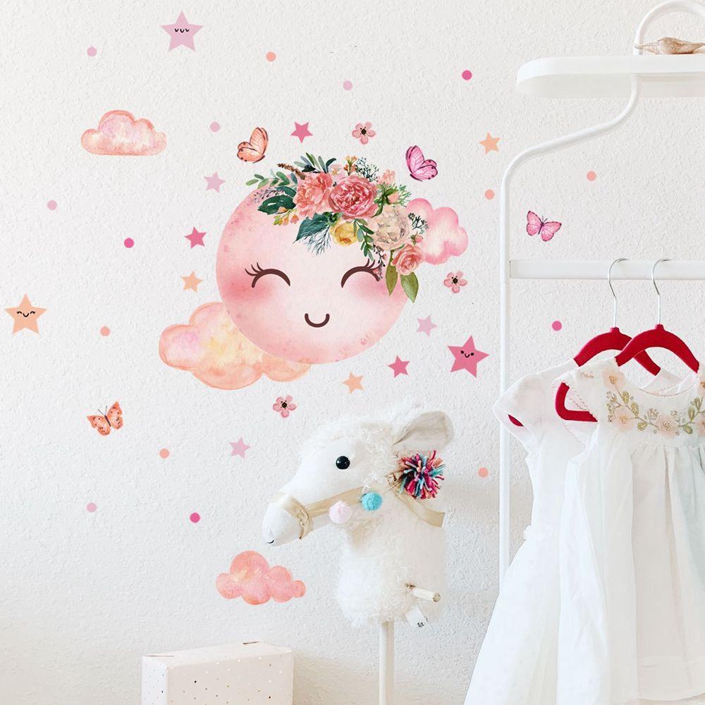 Decal dán tường Tự Dính Chống Nấm Mốc Có Thể Tháo Gỡ Trang Trí Phòng Ngủ Cho Bé Gái