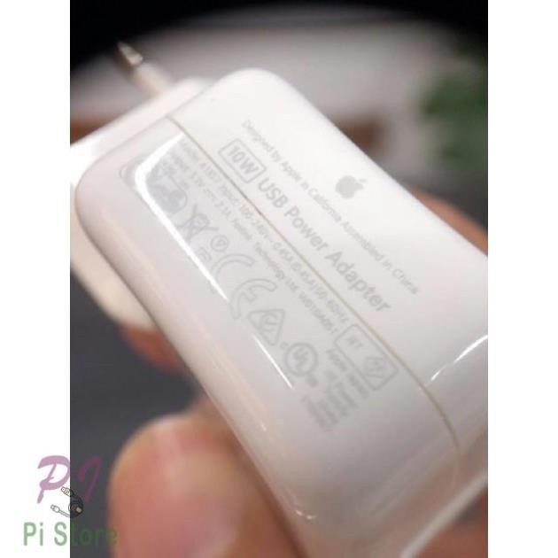 Bộ sạc cáp ipad 10W foxconn IC bảo vệ cao cấp cho củ iphone đời cao Adapter và dây cable lightning FullBox – Bh 12th
