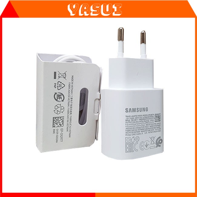 Bộ sạc nhanh samsung 25w chính hãng,đầu type c,sạc nhanh note10 và cục pin sạc dự phòng samsung bảo hành 1 năm, NHIKATY