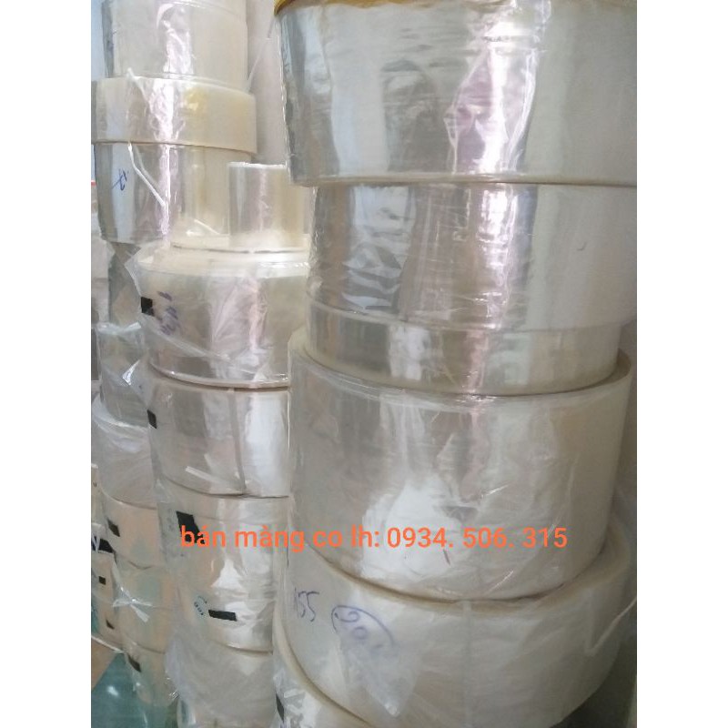 Màng co nhiệt pvc dùng máy khò đủ kích thước - Có sẵn