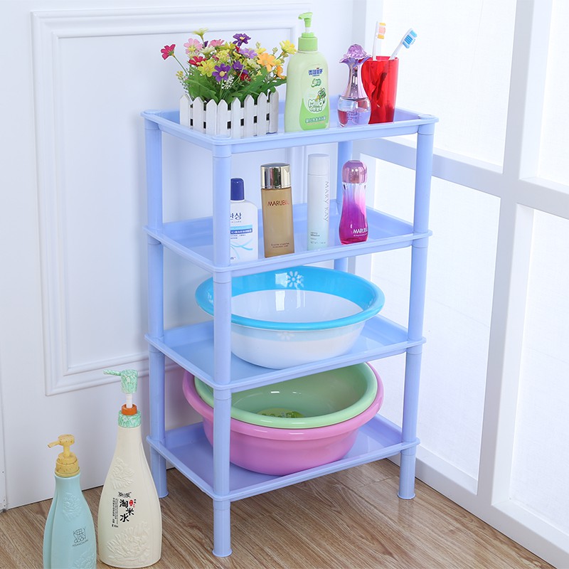 Giá để đồ nhà tắm lớn, trong vệ sinh, bằng nhựa, chậu rửa nhiều tầng, sàn tam giác | BigBuy360 - bigbuy360.vn