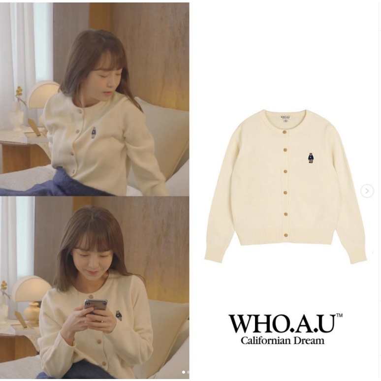Áo len cardigan WHOAU WHCKB4812F phong cách Steve