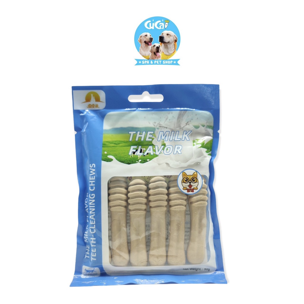 Xương gặm bàn chải sạch răng 90g cho chó, xương cho chó gặm giúp chắc khỏe răng và bổ sung canxi - Củ Cải Pet Shop