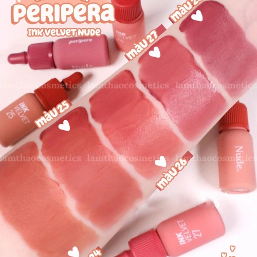 Son Kem Lì Peripera Ink Velvet Nude
