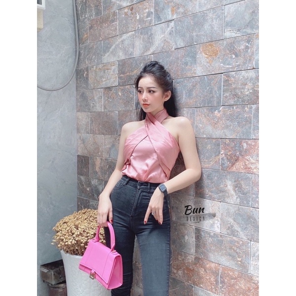 Áo yếm hai màu