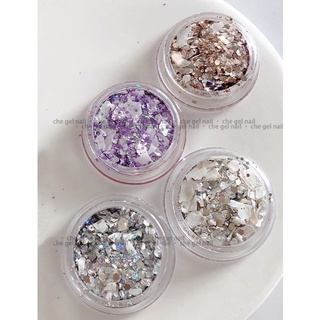 Hũ nhũ mix xà cừ trang trí móng