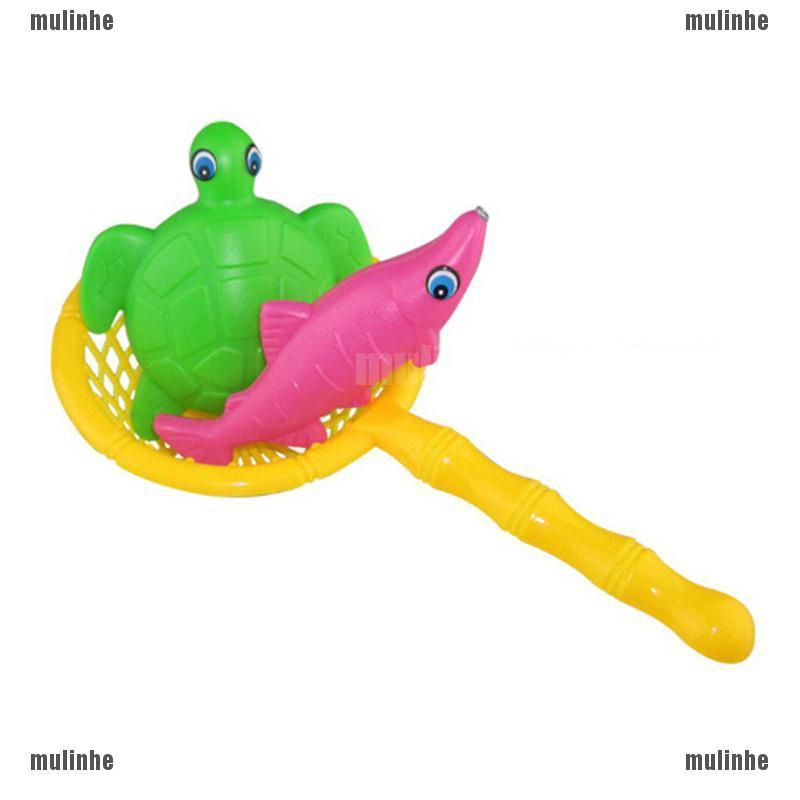 Mul❤ Set 2 Lưới Bắt Cá Bằng Nhựa 16.5cm Dành Cho Bé